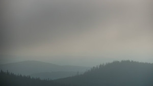 Horský hotel Volareza - Praděd - Panorama do údolí - 4.5.2024 v 06:30