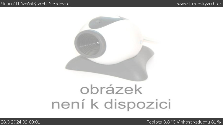 Skiareál Lázeňský vrch - Sjezdovka - 28.3.2024 v 09:00