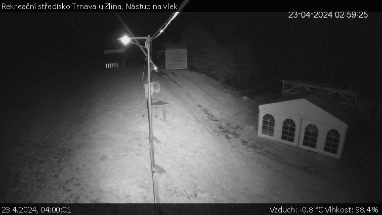 Rekreační středisko Trnava u Zlína - Nástup na vlek - 23.4.2024 v 04:00