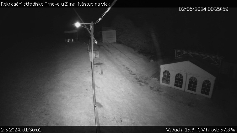 Rekreační středisko Trnava u Zlína - Nástup na vlek - 2.5.2024 v 01:30