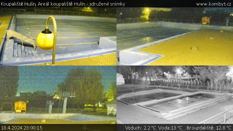 Koupaliště Hulín - Areál koupaliště Hulín - sdružené snímky - 18.4.2024 v 23:00