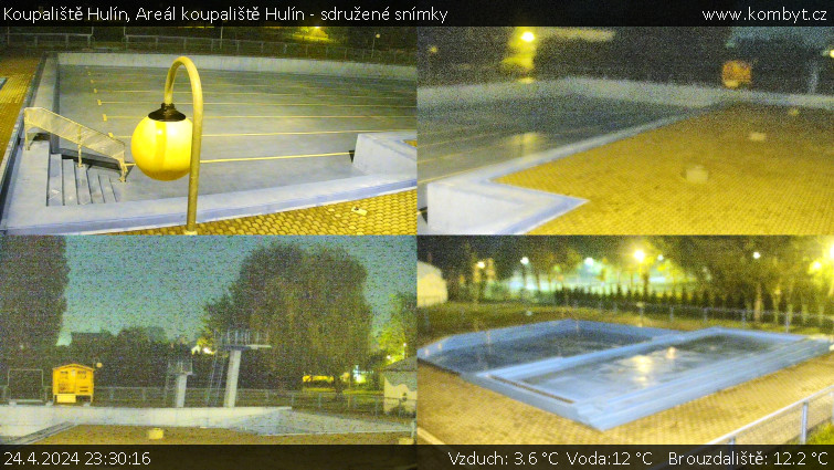 Koupaliště Hulín - Areál koupaliště Hulín - sdružené snímky - 24.4.2024 v 23:30