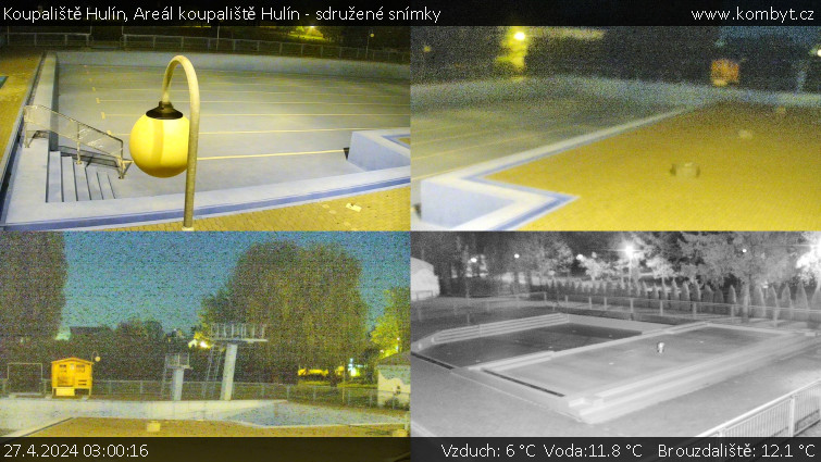 Koupaliště Hulín - Areál koupaliště Hulín - sdružené snímky - 27.4.2024 v 03:00