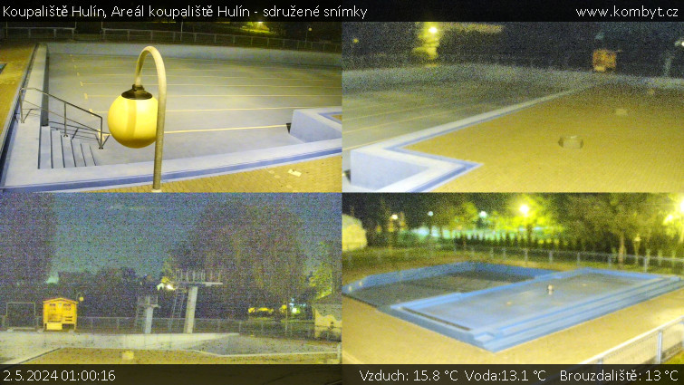 Koupaliště Hulín - Areál koupaliště Hulín - sdružené snímky - 2.5.2024 v 01:00