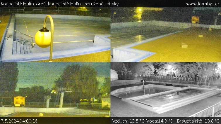 Koupaliště Hulín - Areál koupaliště Hulín - sdružené snímky - 7.5.2024 v 04:00