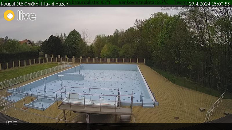 Koupaliště Osíčko - Hlavní bazen - 23.4.2024 v 15:00