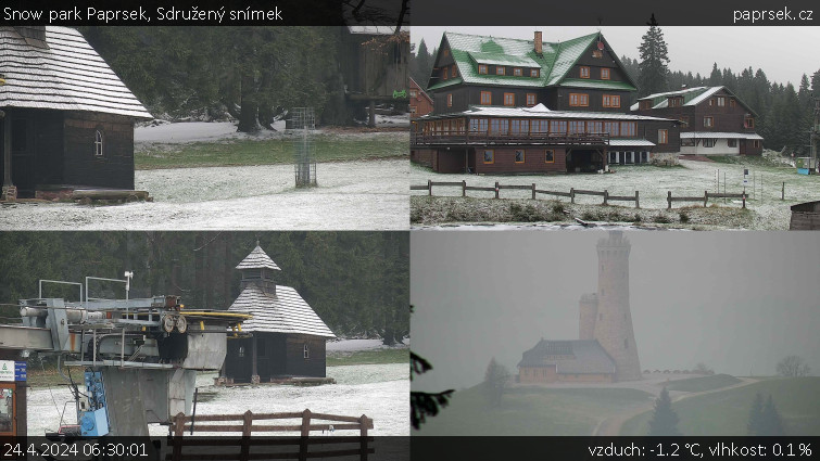 Snow park Paprsek - Sdružený snímek - 24.4.2024 v 06:30
