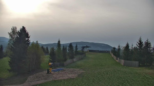 Ski areál Branná - Výstup z lanovky - 23.4.2024 v 08:00