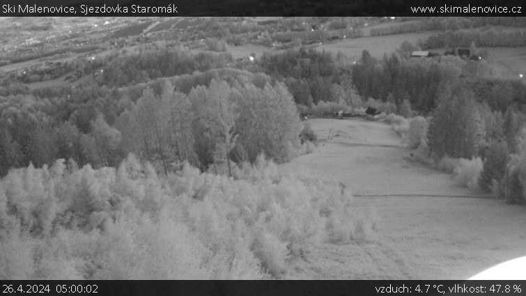 Ski Malenovice - Sjezdovka Staromák - 26.4.2024 v 05:00