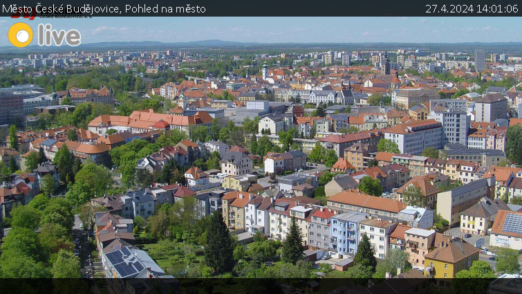 Město České Budějovice - Pohled na město - 27.4.2024 v 14:01