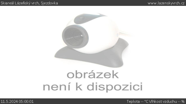 Skiareál Lázeňský vrch - Sjezdovka - 11.5.2024 v 05:00