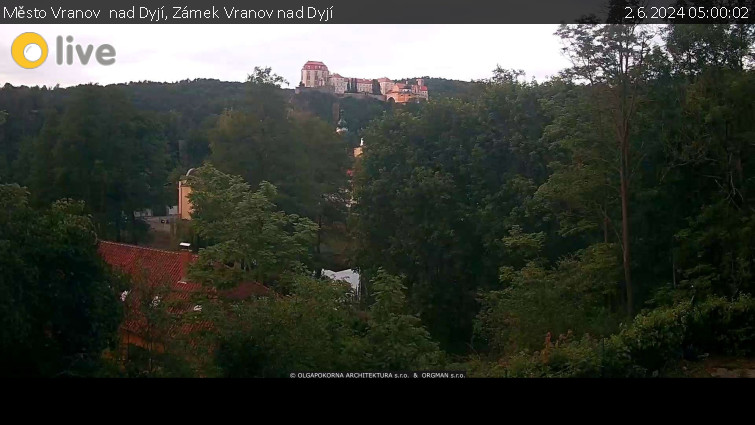 Město Vranov  nad Dyjí - Zámek Vranov nad Dyjí - 2.6.2024 v 05:00