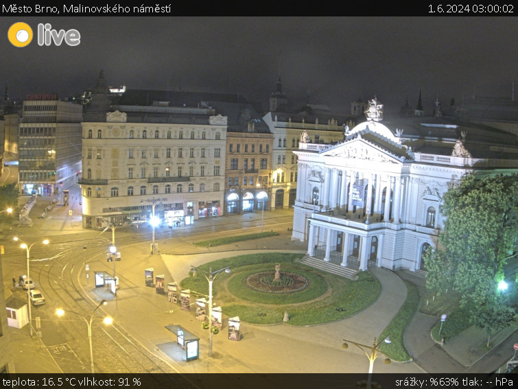 Město Brno - Malinovského náměstí - 1.6.2024 v 03:00