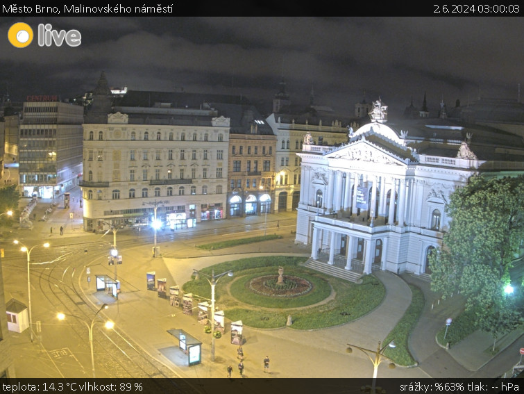 Město Brno - Malinovského náměstí - 2.6.2024 v 03:00