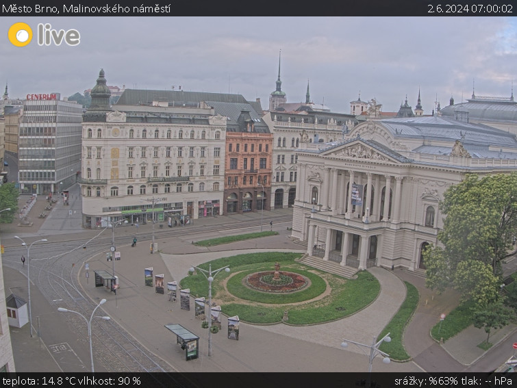 Město Brno - Malinovského náměstí - 2.6.2024 v 07:00