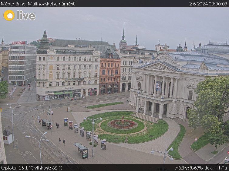 Město Brno - Malinovského náměstí - 2.6.2024 v 08:00