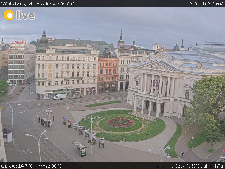 Město Brno - Malinovského náměstí - 4.6.2024 v 06:00