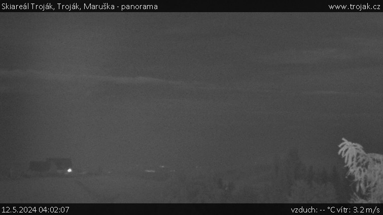 Skiareál Troják - Troják, Maruška - panorama - 12.5.2024 v 04:02