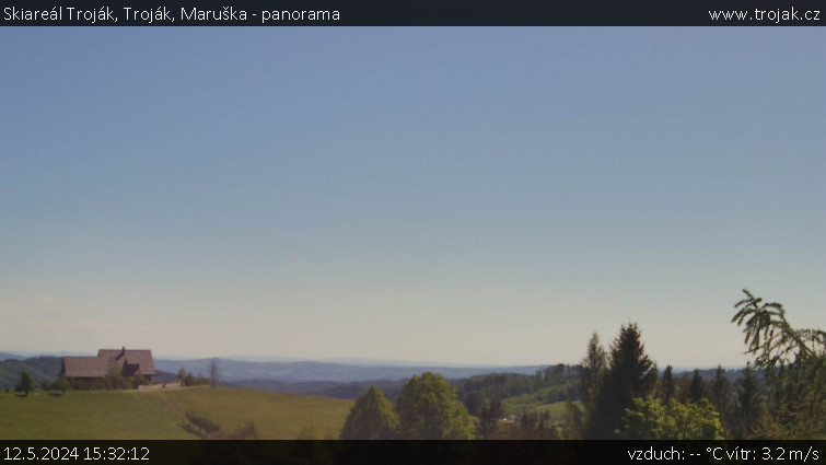 Skiareál Troják - Troják, Maruška - panorama - 12.5.2024 v 15:32