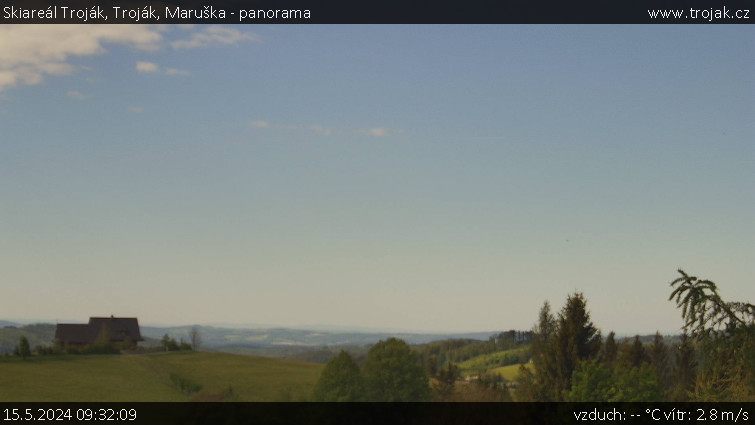 Skiareál Troják - Troják, Maruška - panorama - 15.5.2024 v 09:32