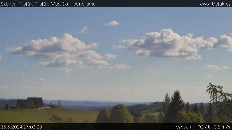 Skiareál Troják - Troják, Maruška - panorama - 15.5.2024 v 17:02