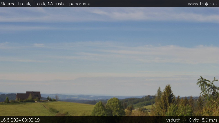 Skiareál Troják - Troják, Maruška - panorama - 16.5.2024 v 08:02
