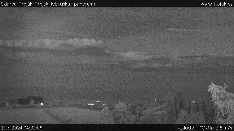 Skiareál Troják - Troják, Maruška - panorama - 17.5.2024 v 04:02