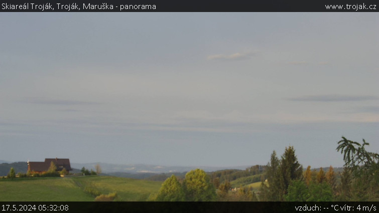 Skiareál Troják - Troják, Maruška - panorama - 17.5.2024 v 05:32