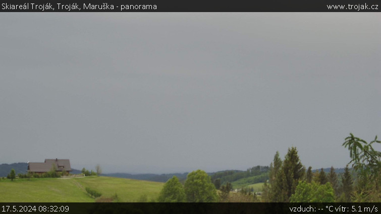 Skiareál Troják - Troják, Maruška - panorama - 17.5.2024 v 08:32