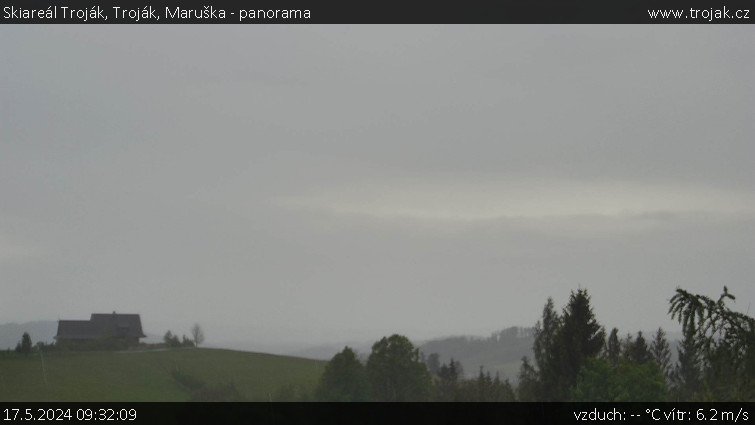Skiareál Troják - Troják, Maruška - panorama - 17.5.2024 v 09:32