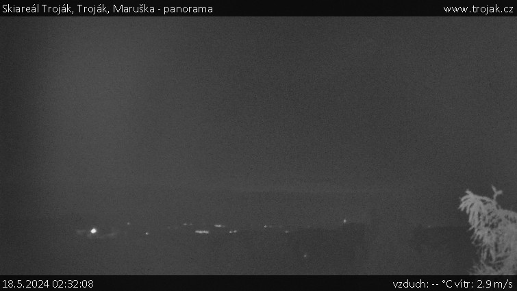 Skiareál Troják - Troják, Maruška - panorama - 18.5.2024 v 02:32