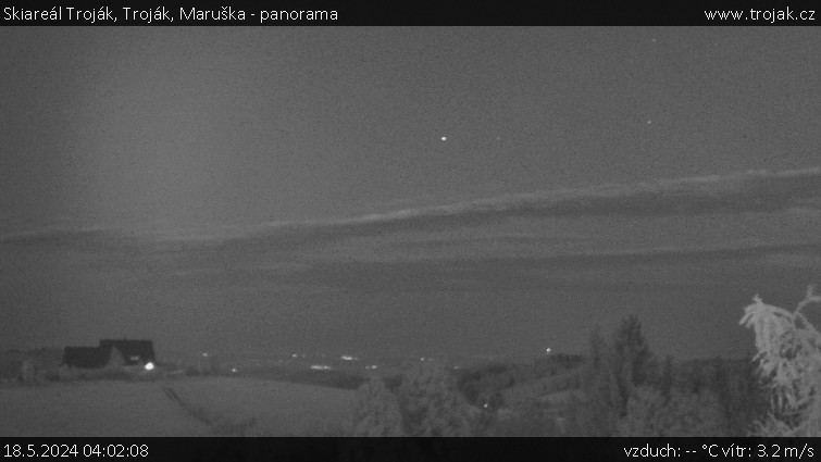 Skiareál Troják - Troják, Maruška - panorama - 18.5.2024 v 04:02