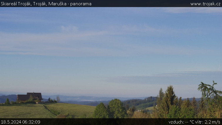 Skiareál Troják - Troják, Maruška - panorama - 18.5.2024 v 06:32