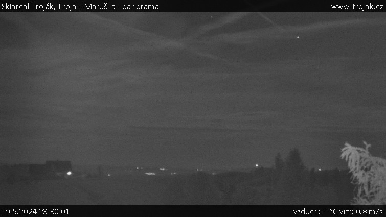 Skiareál Troják - Troják, Maruška - panorama - 19.5.2024 v 23:30