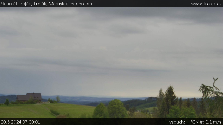 Skiareál Troják - Troják, Maruška - panorama - 20.5.2024 v 07:30