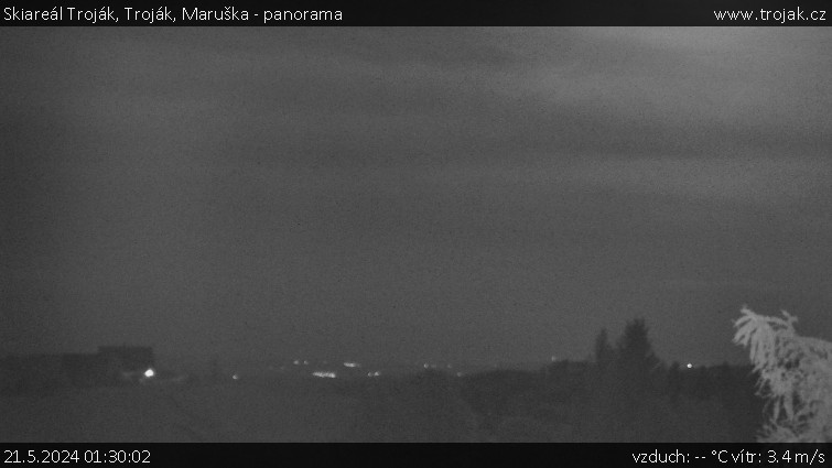 Skiareál Troják - Troják, Maruška - panorama - 21.5.2024 v 01:30
