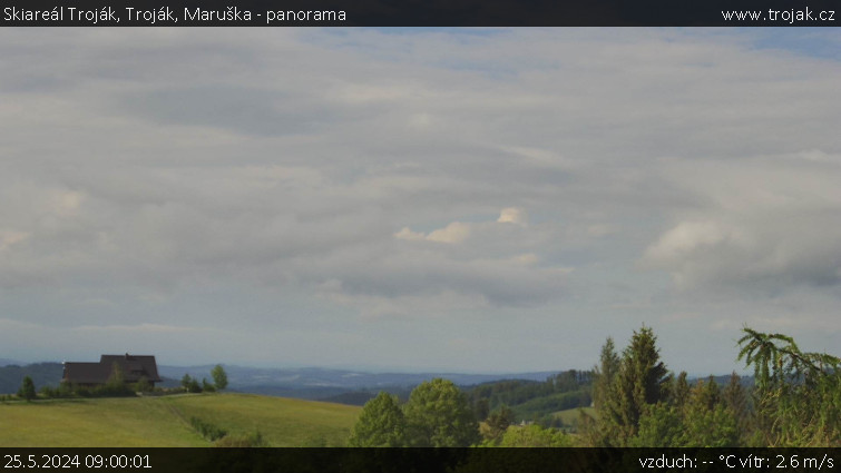Skiareál Troják - Troják, Maruška - panorama - 25.5.2024 v 09:00