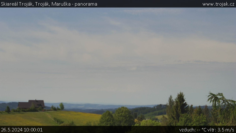 Skiareál Troják - Troják, Maruška - panorama - 26.5.2024 v 10:00