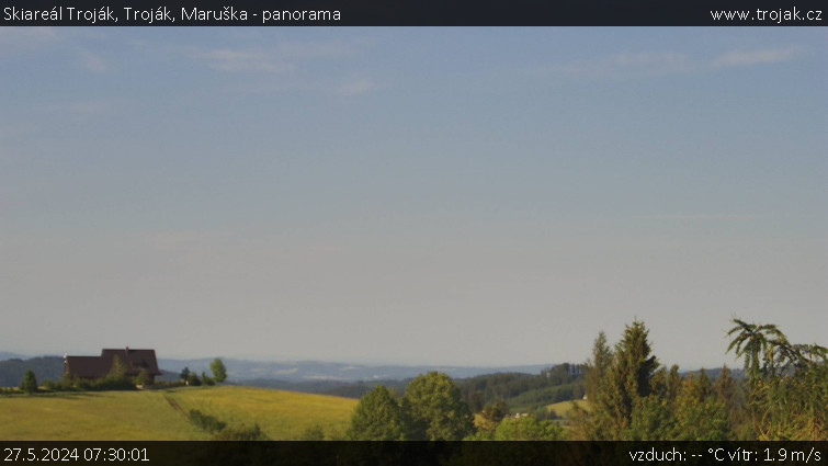 Skiareál Troják - Troják, Maruška - panorama - 27.5.2024 v 07:30