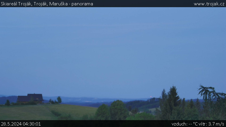 Skiareál Troják - Troják, Maruška - panorama - 28.5.2024 v 04:30