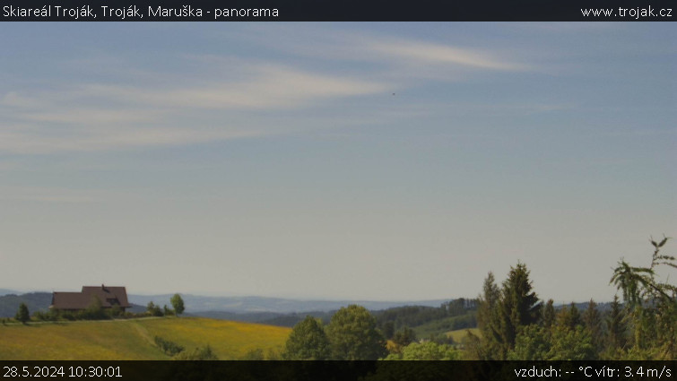 Skiareál Troják - Troják, Maruška - panorama - 28.5.2024 v 10:30