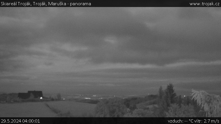 Skiareál Troják - Troják, Maruška - panorama - 29.5.2024 v 04:00