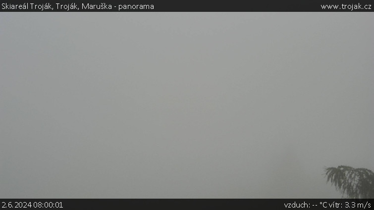 Skiareál Troják - Troják, Maruška - panorama - 2.6.2024 v 08:00