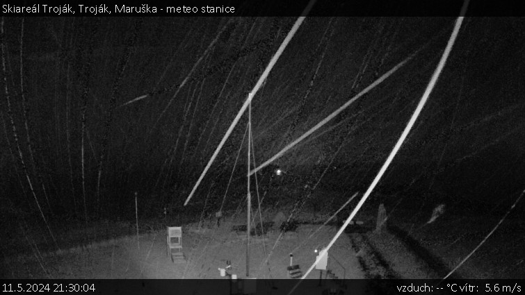 Skiareál Troják - Troják, Maruška - meteo stanice - 11.5.2024 v 21:30