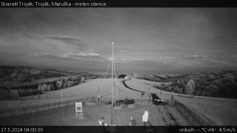 Skiareál Troják - Troják, Maruška - meteo stanice - 17.5.2024 v 04:00