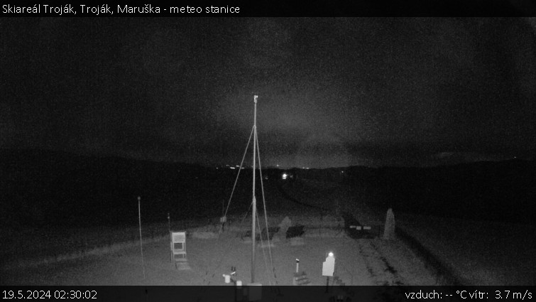 Skiareál Troják - Troják, Maruška - meteo stanice - 19.5.2024 v 02:30