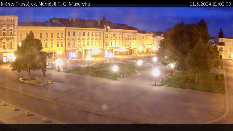 Město Prostějov - Náměstí T. G. Masaryka - 11.5.2024 v 21:02
