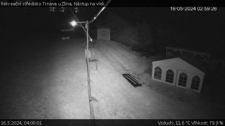 Rekreační středisko Trnava u Zlína - Nástup na vlek - 16.5.2024 v 04:00
