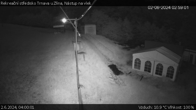 Rekreační středisko Trnava u Zlína - Nástup na vlek - 2.6.2024 v 04:00