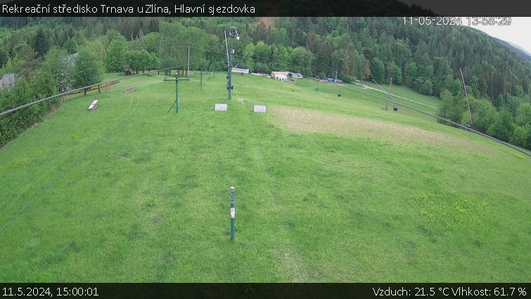 Rekreační středisko Trnava u Zlína - Hlavní sjezdovka - 11.5.2024 v 15:00